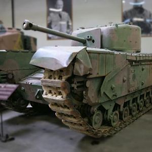 British Churchill Mk4 At Saumur