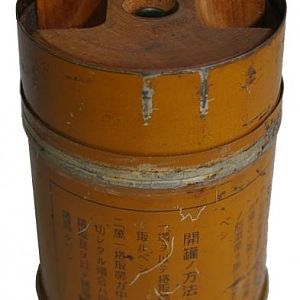 JAPANESE ARMY TYPE 2 COMBINATION POWDER TIME & IMPACT FUZE IN TIN