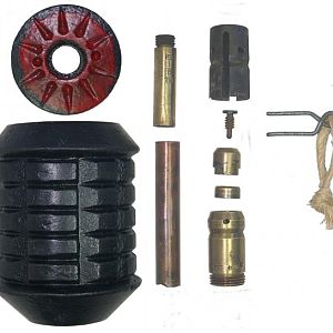 Japanese Army Type 97 H. E. Hand Grenade Disassembled