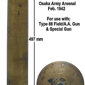 JAPANESE ARMY 75 X 497 mm CASE