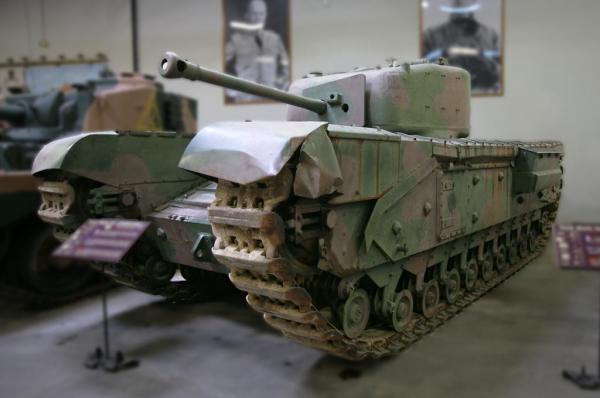 British Churchill Mk4 At Saumur