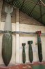 From left to right Tallboy bomb (12000 Lbs) - Mk2 Bomb (500 Lbs) - Mk4 bomb (1000 Lbs) - WE.177 .jpg
