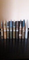 Various 30mm rounds