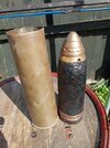 Ww1 British 18-pounder shrapnal shell inert