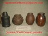 various japanese ceramic grenades.jpg