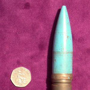 27 MM Mauser Practice projectile.