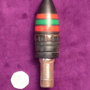 37 MM Vickers "Diurno" Tracer projectile.