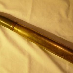 Complete round in WW2 US Navy Brass Case.