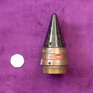 Number 199 Pyrotechnic time fuze wartime produced item.