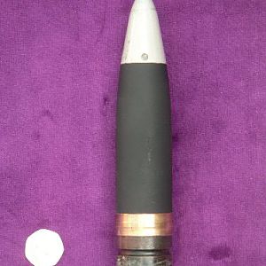 40/70 Bofors Practice projectile British ROF produced with Plug Rep Fuze fitted.