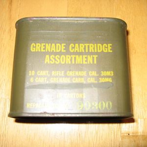 Sealed spam can of grenade carts.