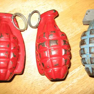 New grenades 101009 001 2 MK2 Throwing Practice grenades and a MK2 Practice Grenade