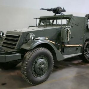 American M3 Half Track At Saumur