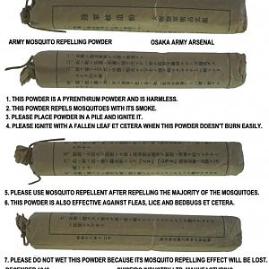 Japanese Army Mosquito Repelling Powder