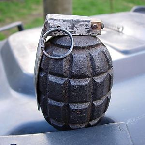An unusual grenade.