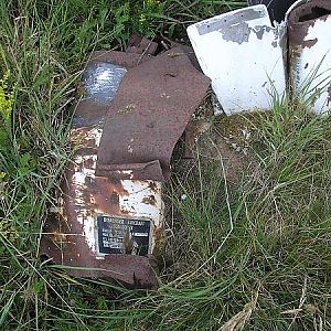 30lbs bomb dispenser or rather whats left of it
