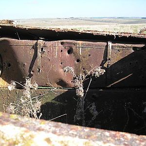 one of two 'infamous' Sherman fuel tanks