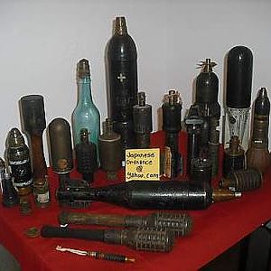 Inert Japanese WWII ordnance