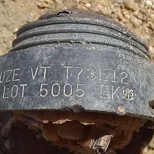 T73E12/A and T73E12 VT or Proximity Fuze