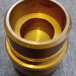 Dutch  brass NR170 2 inch practice fuze.