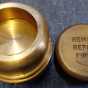 Dutch brass  NR170 2 inch practice fuze.