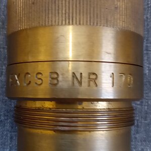 Dutch brass NR170 2 inch practice fuze.