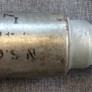 2 inch MK1 para illuminating  round ILLG  WITH PARACHUTE 7 42 W F LTD LOT1092. NSC 3 41
