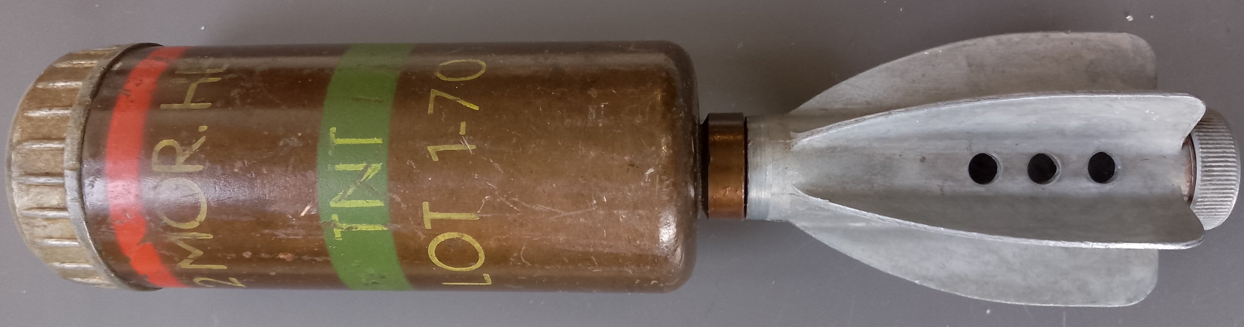 2 inch MOR HE TNT LOT 1 70.     2 MOR I JG 42.