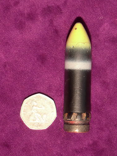 20 MM Hispano Replica Semi Armour Piercing Incendiary.
(REP SAPI)