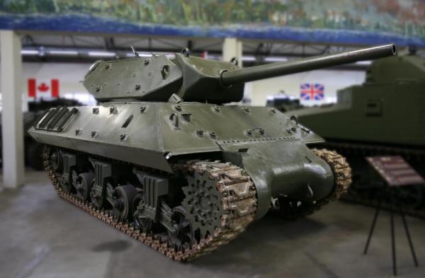 American M10 Tank Destroyer At Saumur