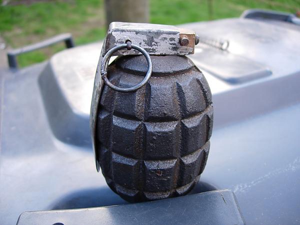 An unusual grenade.