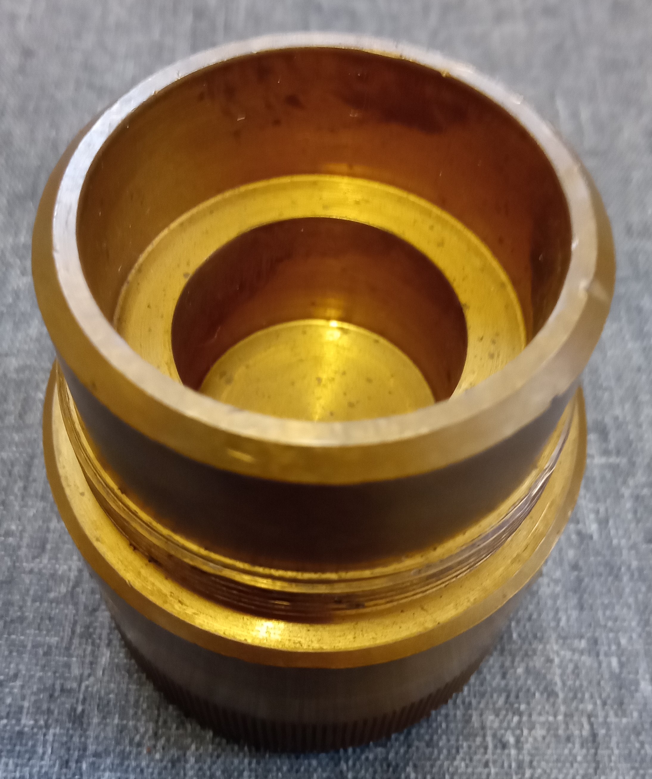 Dutch  brass NR170 2 inch practice fuze.