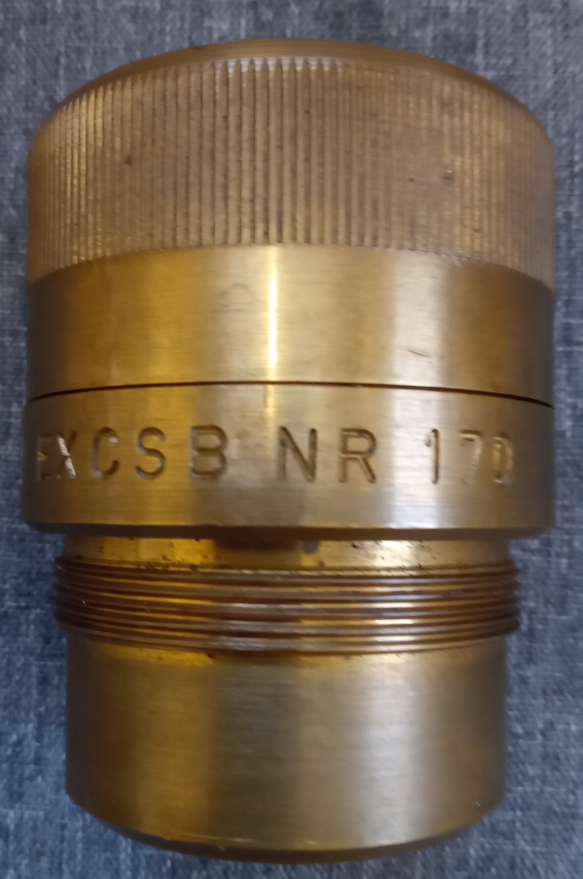 Dutch brass NR170 2 inch practice fuze.