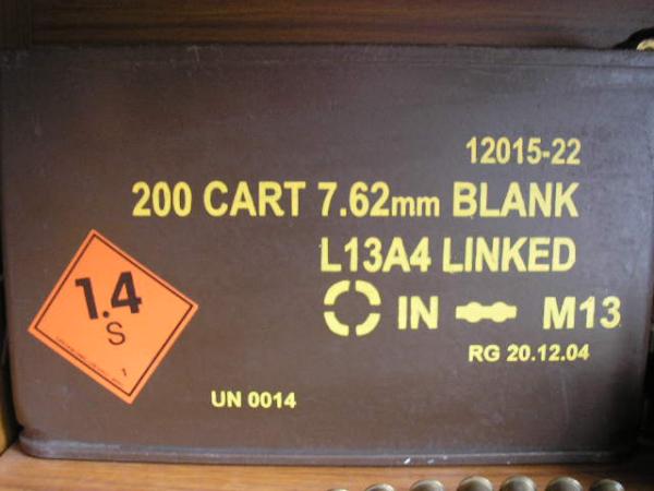 H84 MkI,7.62mm Blank In M13 Links