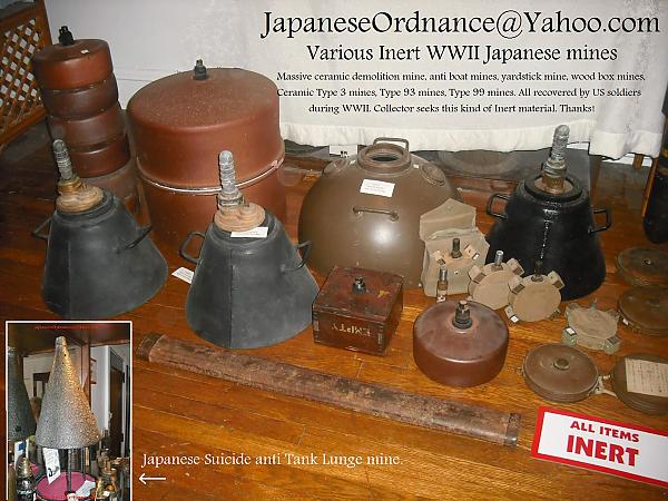 inert japanese wwii mines