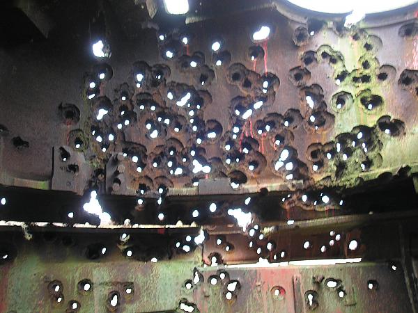 Inside the 'pepperpot'