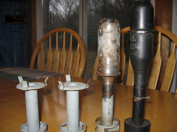 New additions 11 29 09 001 2 M2A1 projection adaptors an M23 smoke streaming rifle grenade and an M1