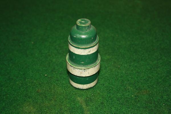 NORWEGIAN wooden practice fragmentation grenade